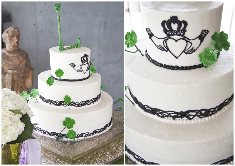 Haak Winery, Santa Fe Texas, Galveston wedding photographer, St. Patrick's Day, wedding, green, wedding cake