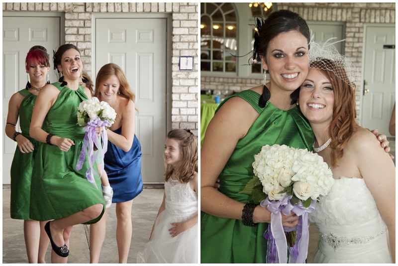 Haak Winery, Santa Fe Texas, Galveston wedding photographer, St. Patrick's Day, wedding, green, bouquet toss