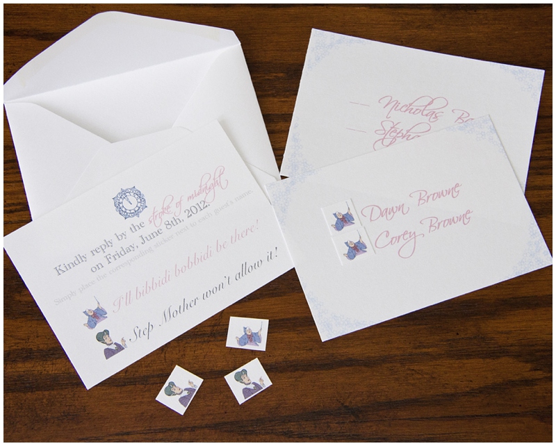 disney invitations, response cards