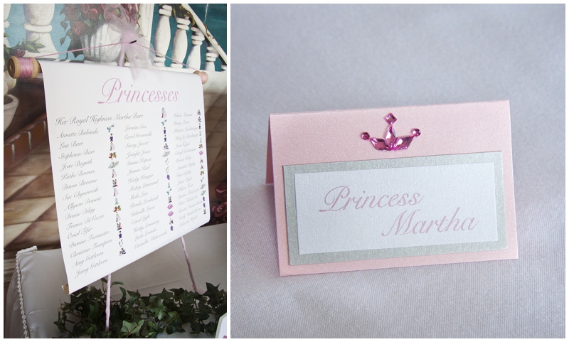 Enchantment Banquet Hall, seating chart, place card, princess, cinderella vow renewal, disney themed wedding, Shelby Township Michigan