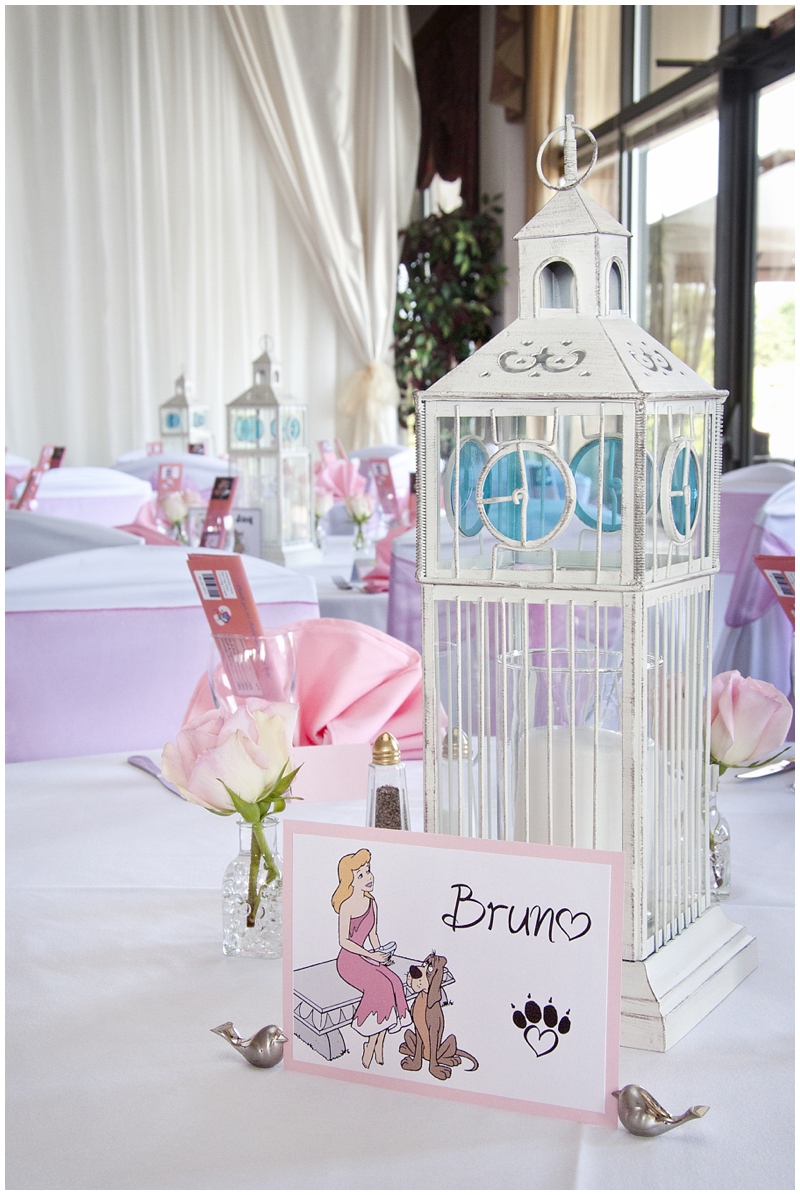 Enchantment Banquet Hall, bruno, centerpiece, clock, lantern, anniversary, vow renewal, Cinderella themed vow renewal