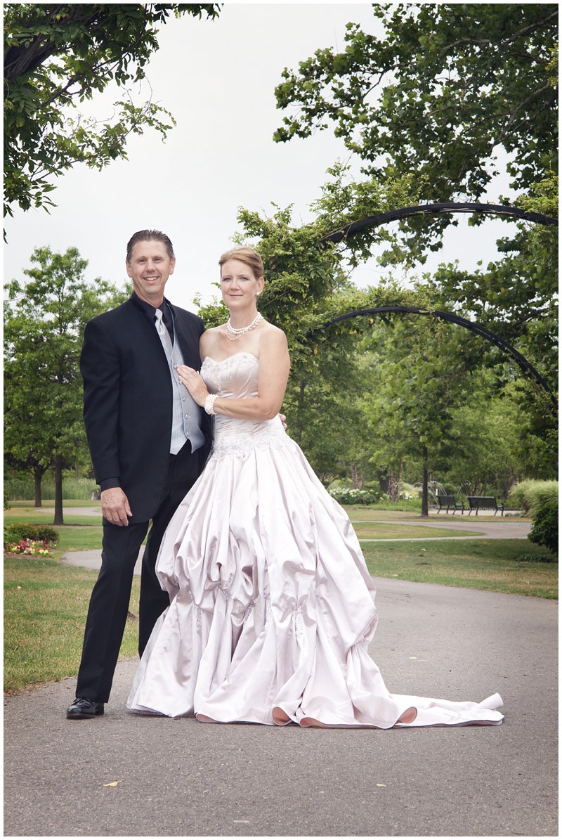 vow renewal, George George Memorial Park, Michigan wedding, anniversary