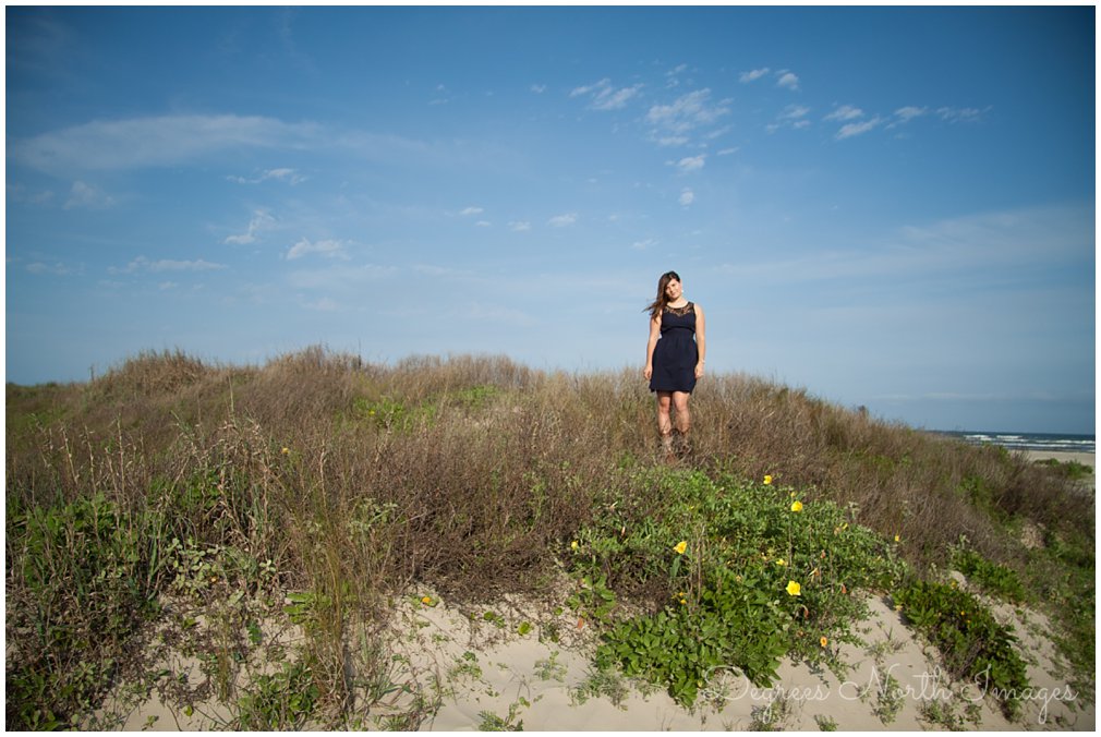 Galveston Beach lifestyle portrait session by Degrees North Images.