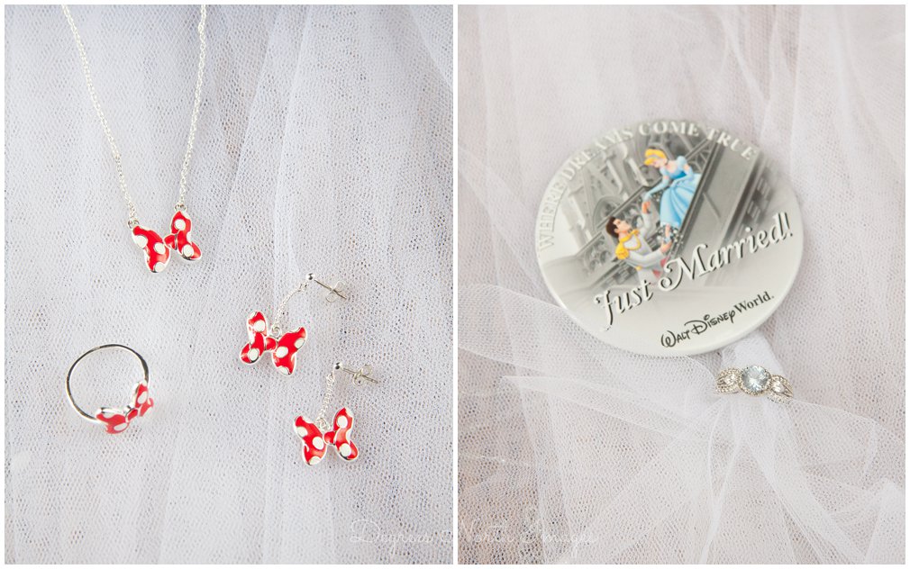 Minnie Mouse jewelry for Disney elopement