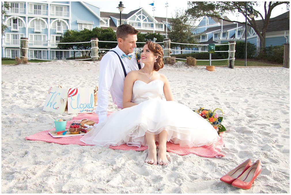 Disney's Beach Club Resort wedding by Degrees North Images