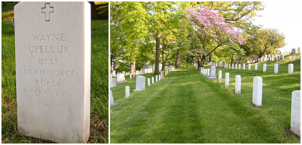 Wayne Upell Jr. gravestone at Arlington National Cemetery