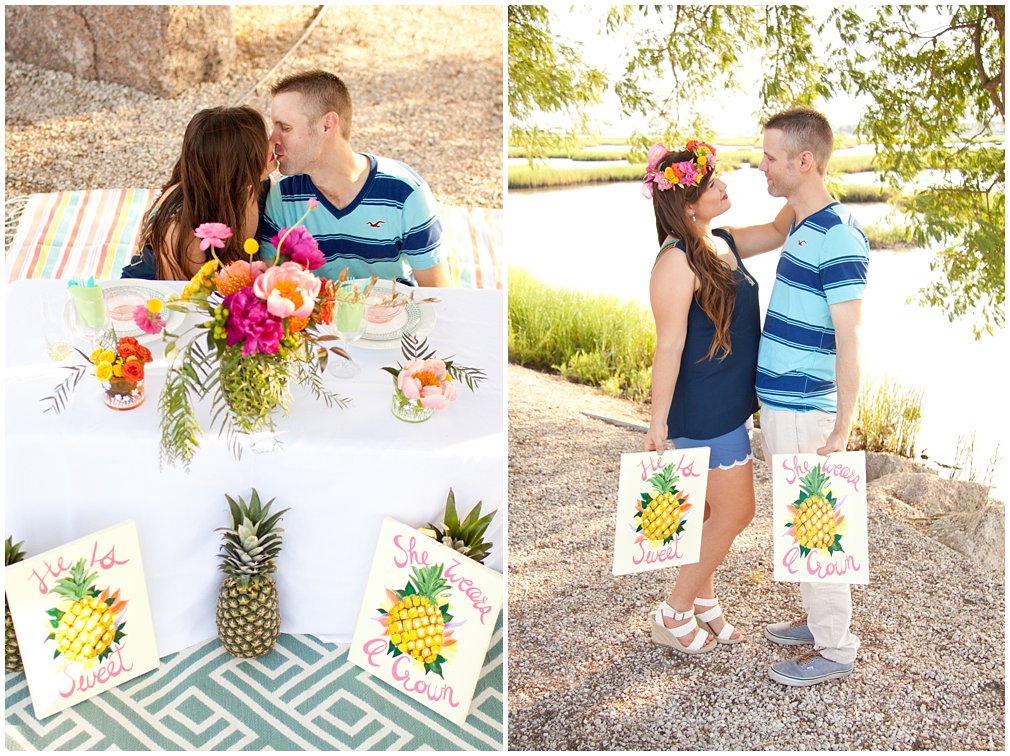 Pineapple themed party in Galveston, Texas