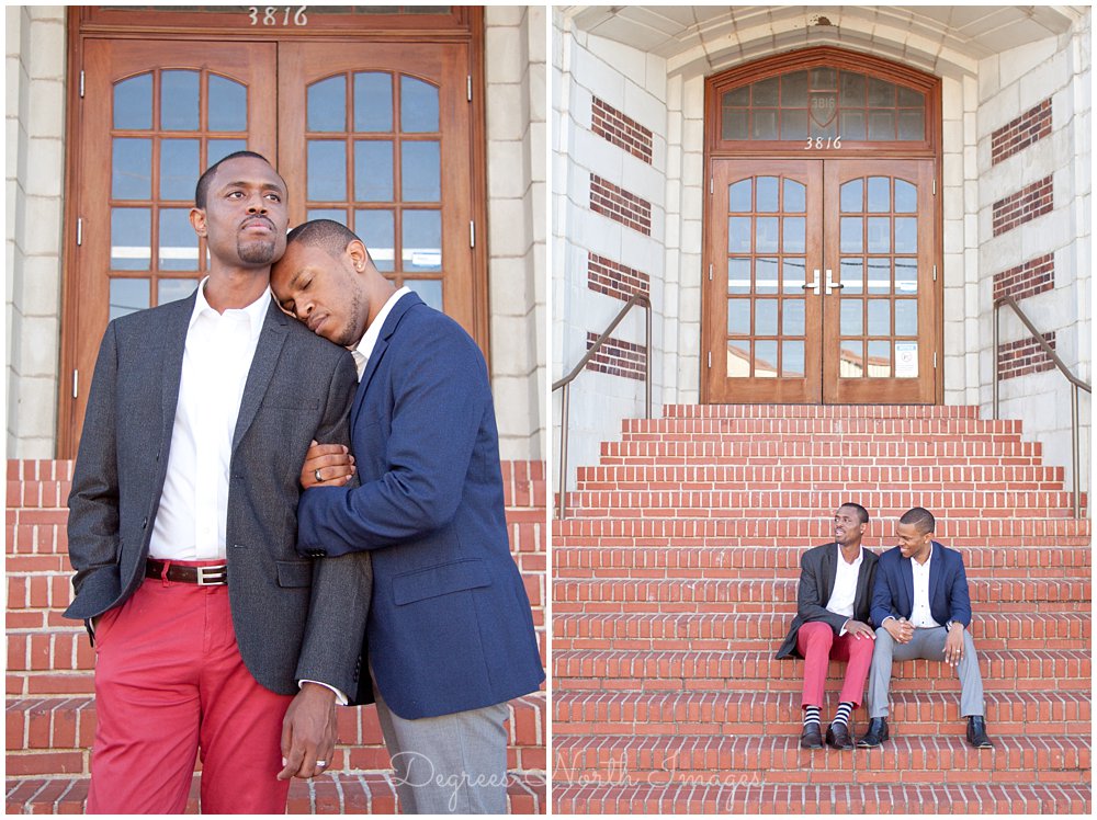Engagement session at the Buffalo Soldiers National Museum