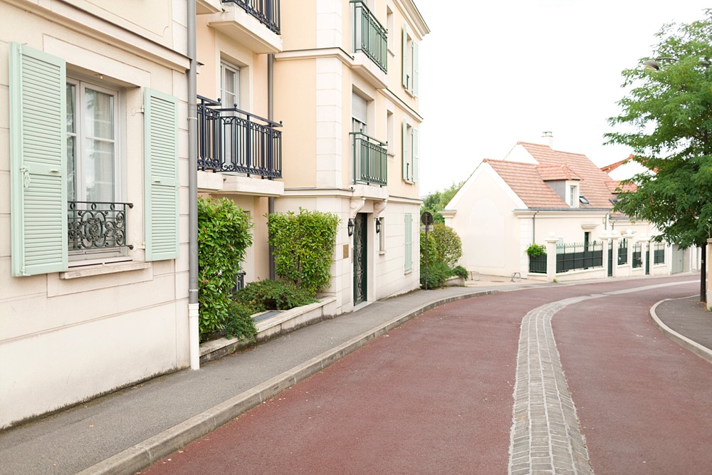 The streets of Le Chesnay in Paris