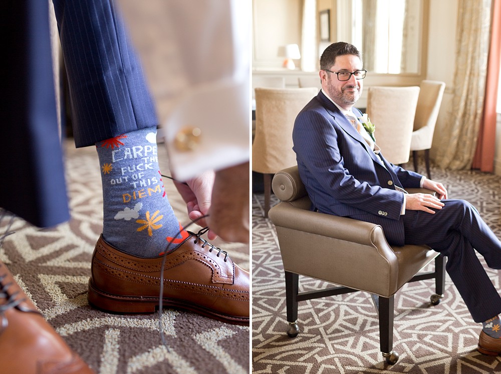 Groom portrait in Hotel Icon Suite