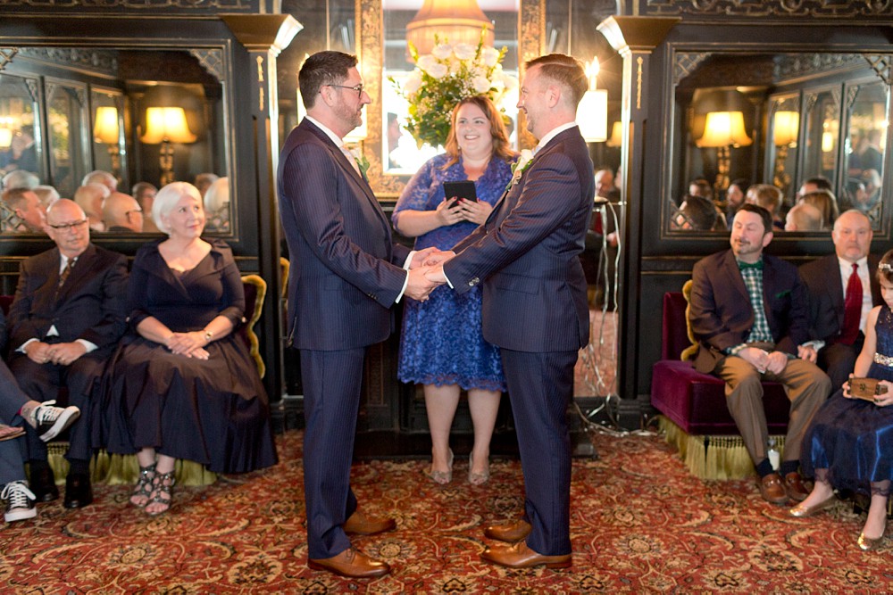 Initmate wedding ceremony at Hotel Icon Grandiose Parlor