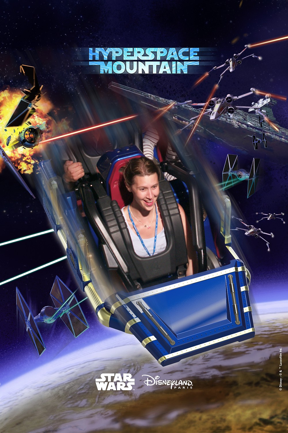 photography from Hyperspace Mountain at Disneyland Paris in Marne-la-Vallée, France