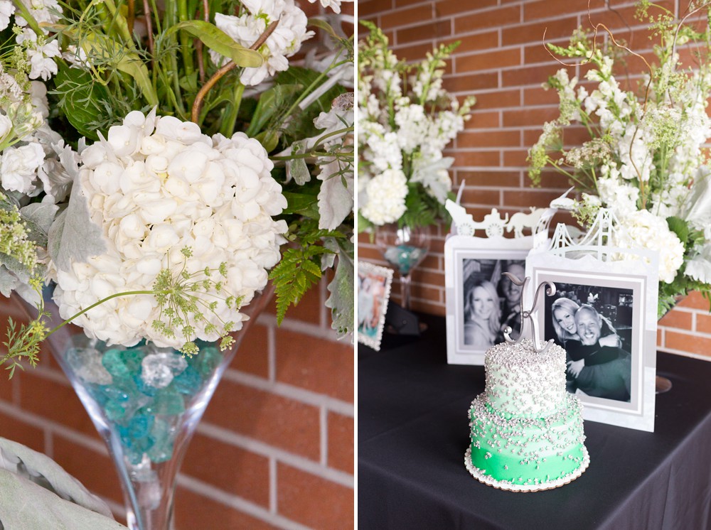 Mint to be bridal shower cake at Cooper's Hawk
