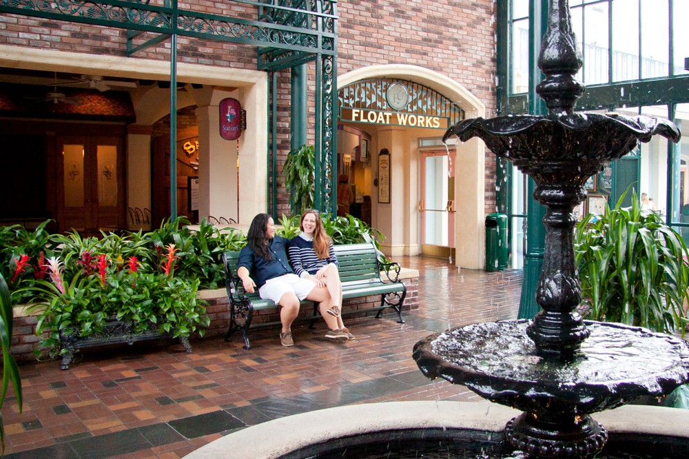 LGBT couple at Disney's Port Orleans French Quarter Resort; tips for newly engaged couples