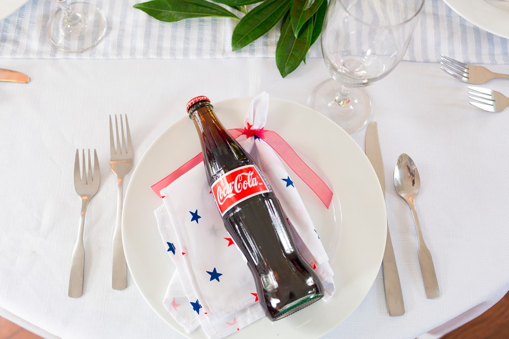 Coca-Cola 4th of July wedding favors