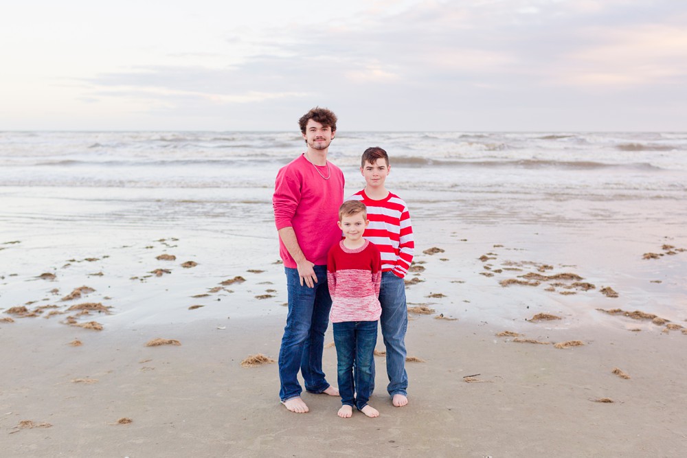 Portrait of grandkids at Galveston Beach