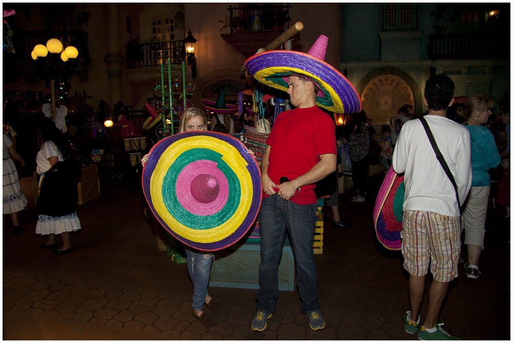 Around the world honeymoon session at the Mexico Pavilion in Epcot at Walt Disney World