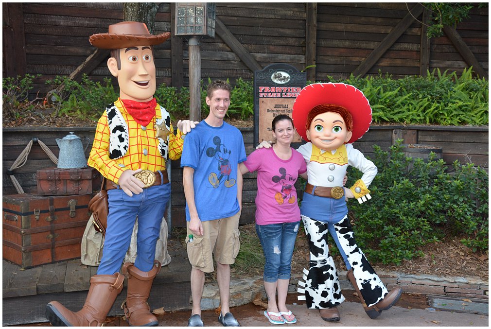 Toy Story characters in Frontierland