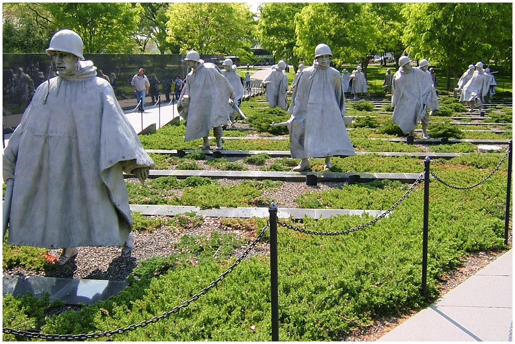 Korean War Memorial in Washington DC