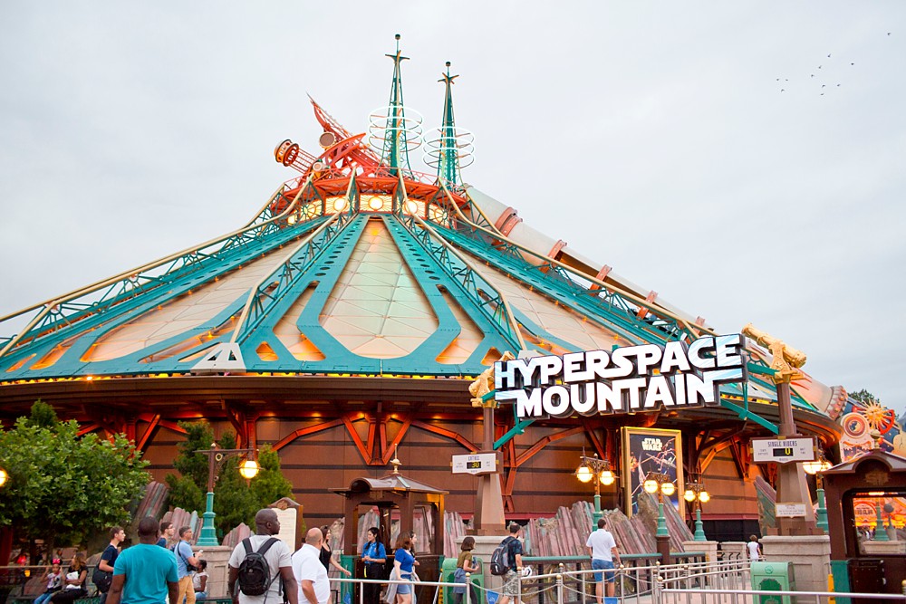 photography from Hyperspace Mountain at Disneyland Paris in Marne-la-Vallée, France