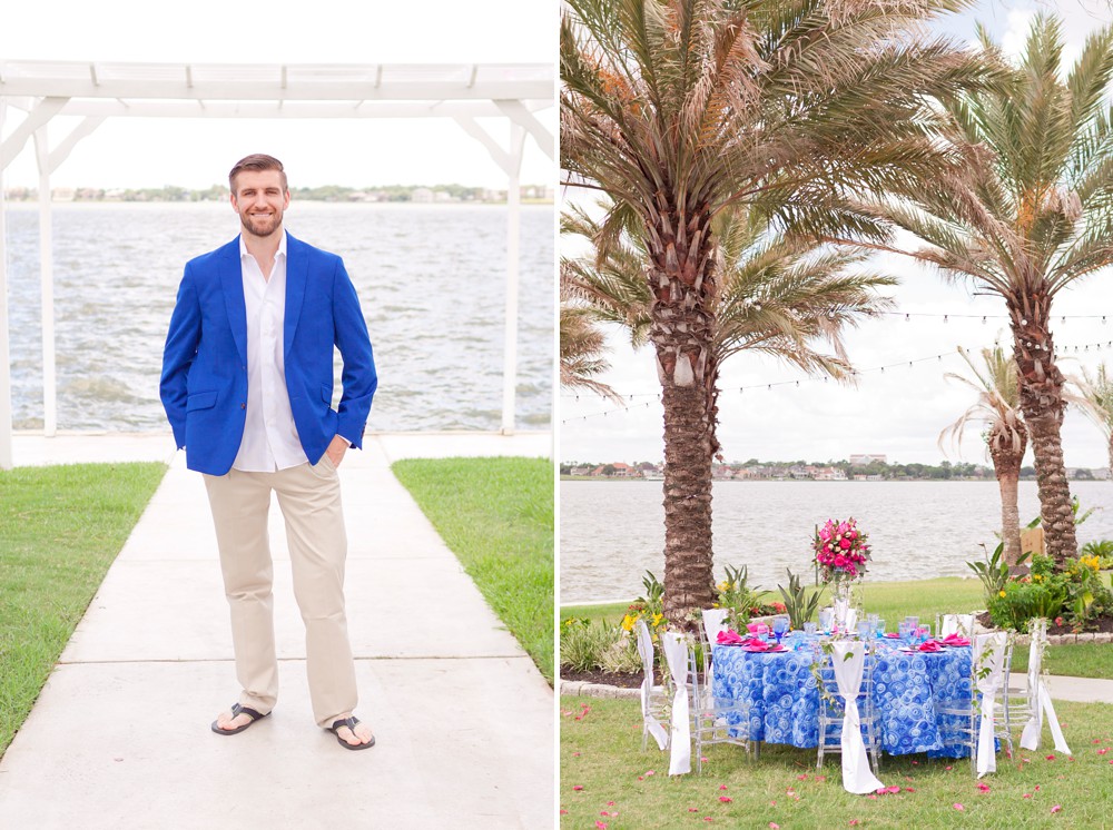 Galveston Texas wedding photographers at Waters Edge Wedding Venue