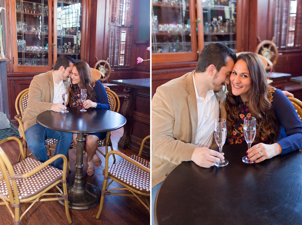 Engagement session at the Carr Mansion on Galveston Island
