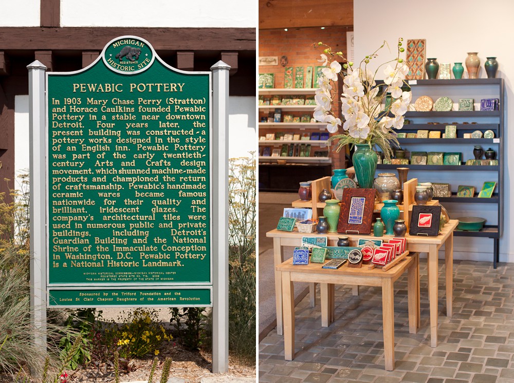 Pewabic pottery is a great place to buy souvenirs in Detroit