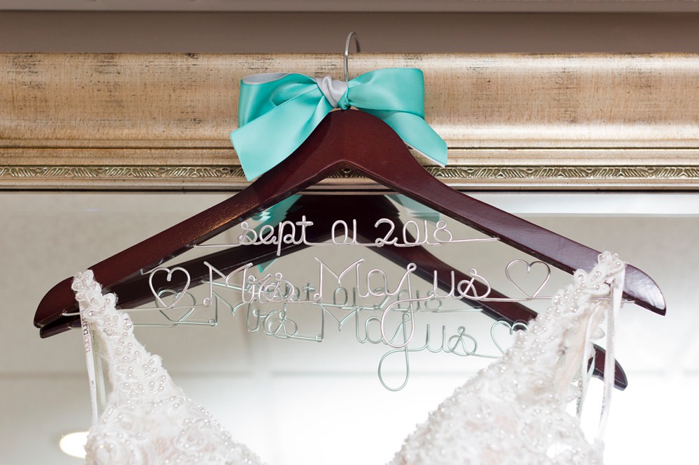 customized wedding dress hanger