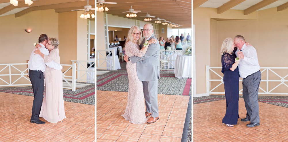 Parent dances at wedding reception at Mission Point Resort