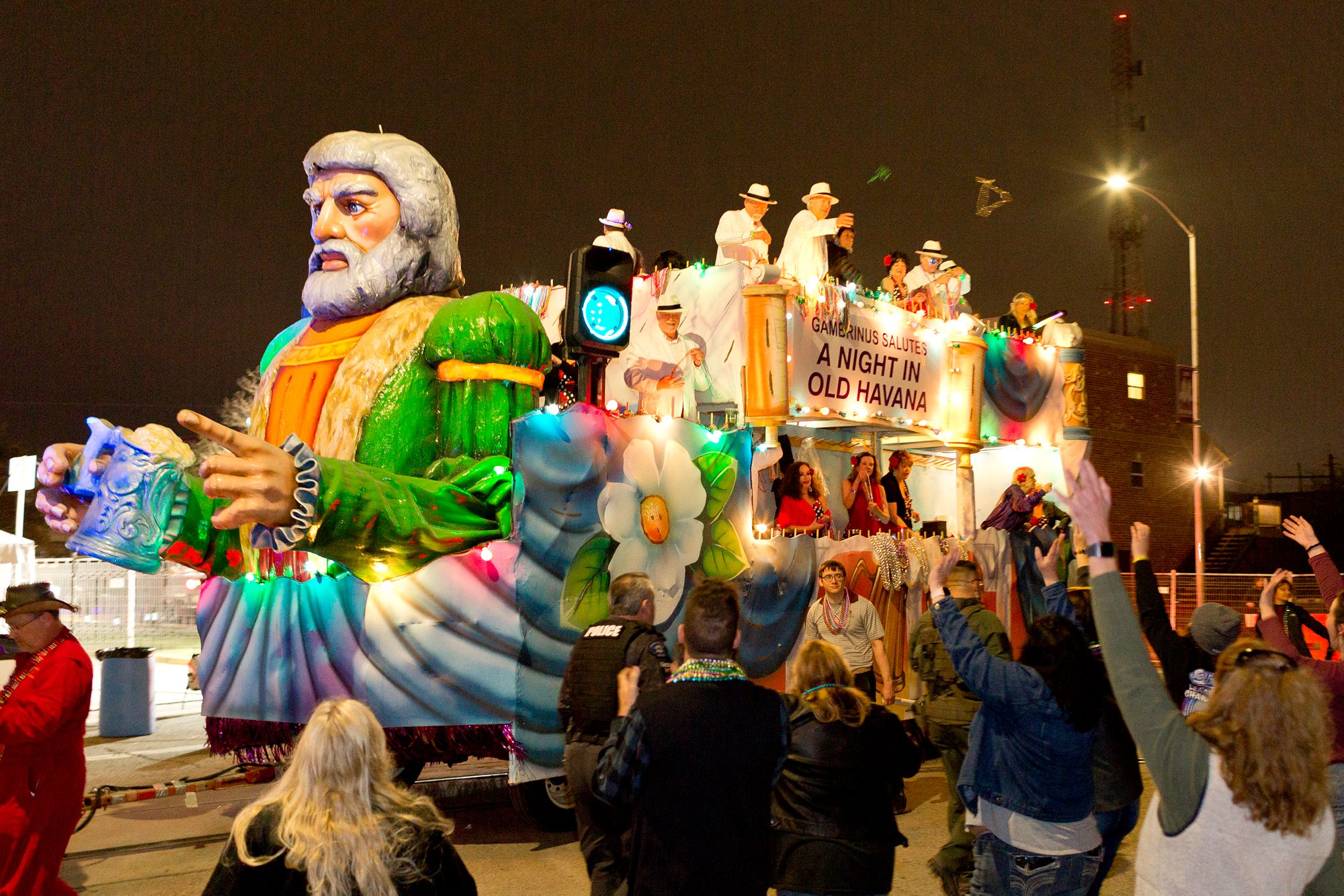 Mardi Gras parade float in Galveston, Texas.