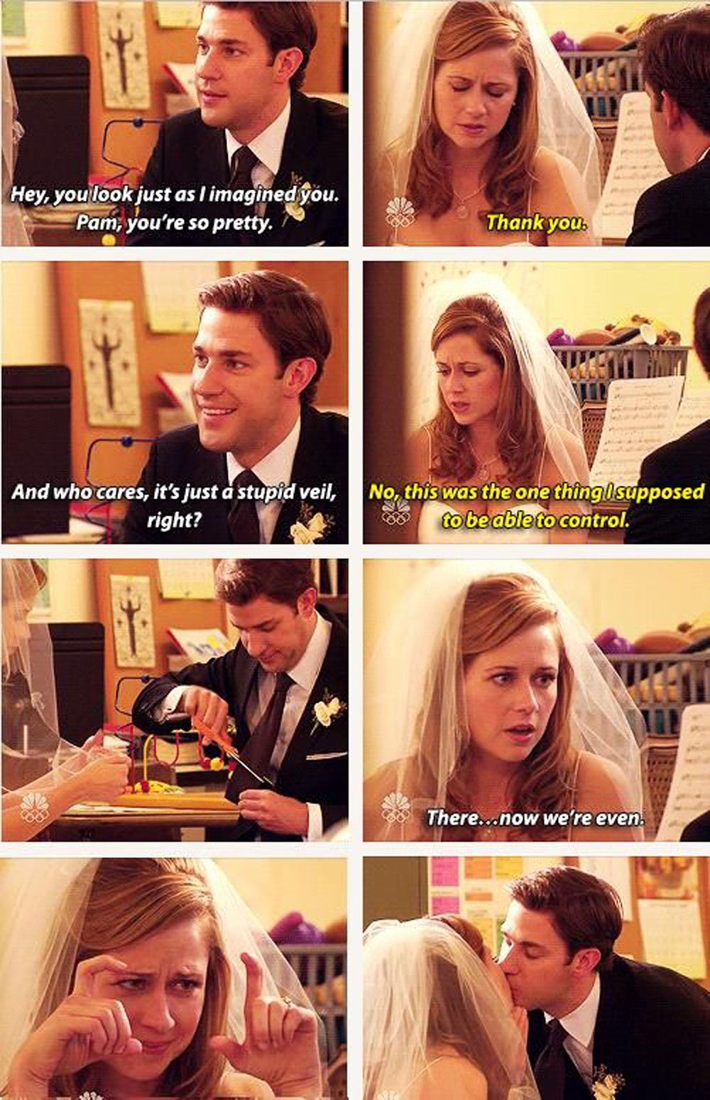 The Office Jim and Pam COVID-19 wedding trend meme