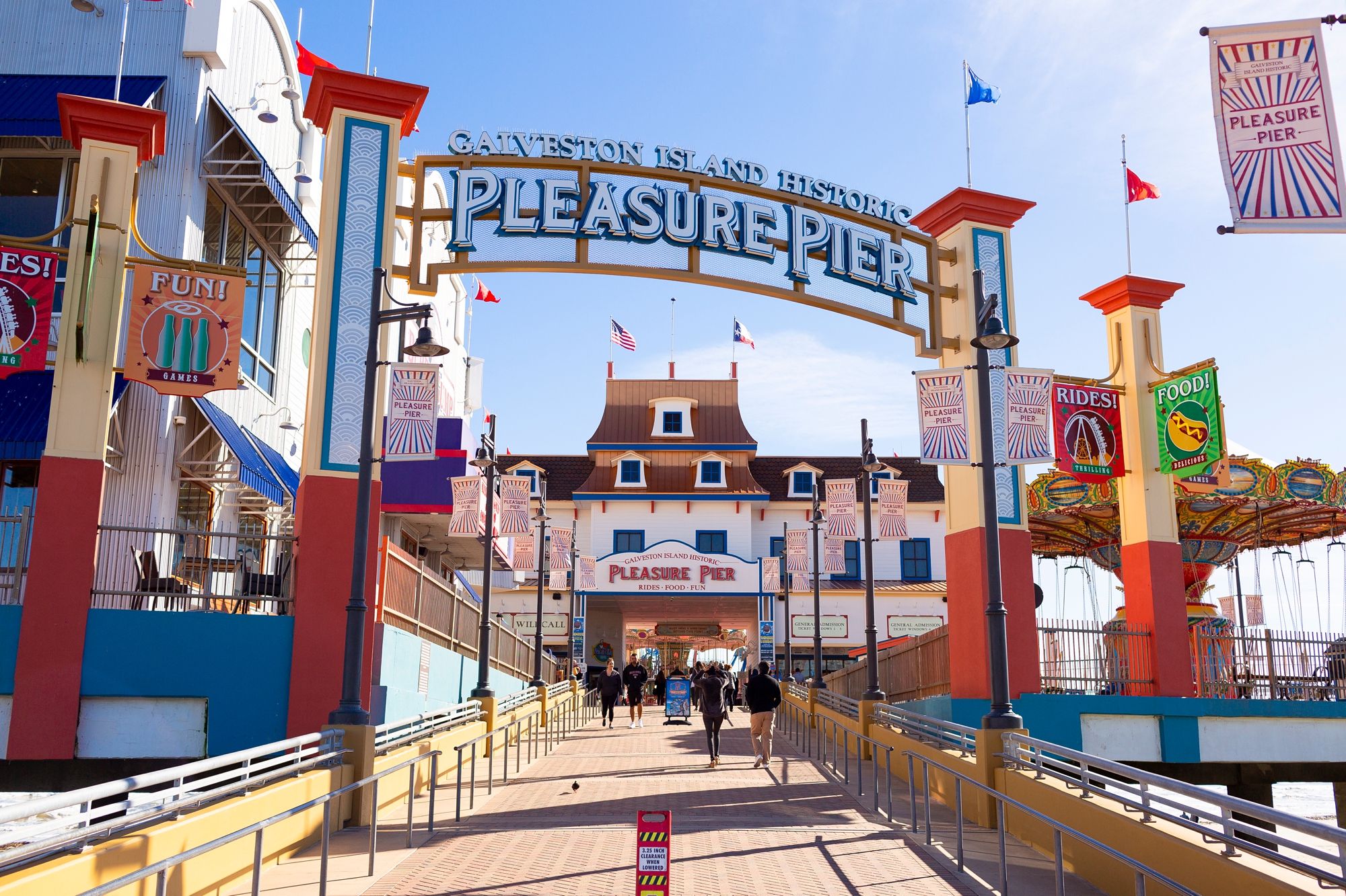 Galveston Island Historic Pleasure Pier entrance