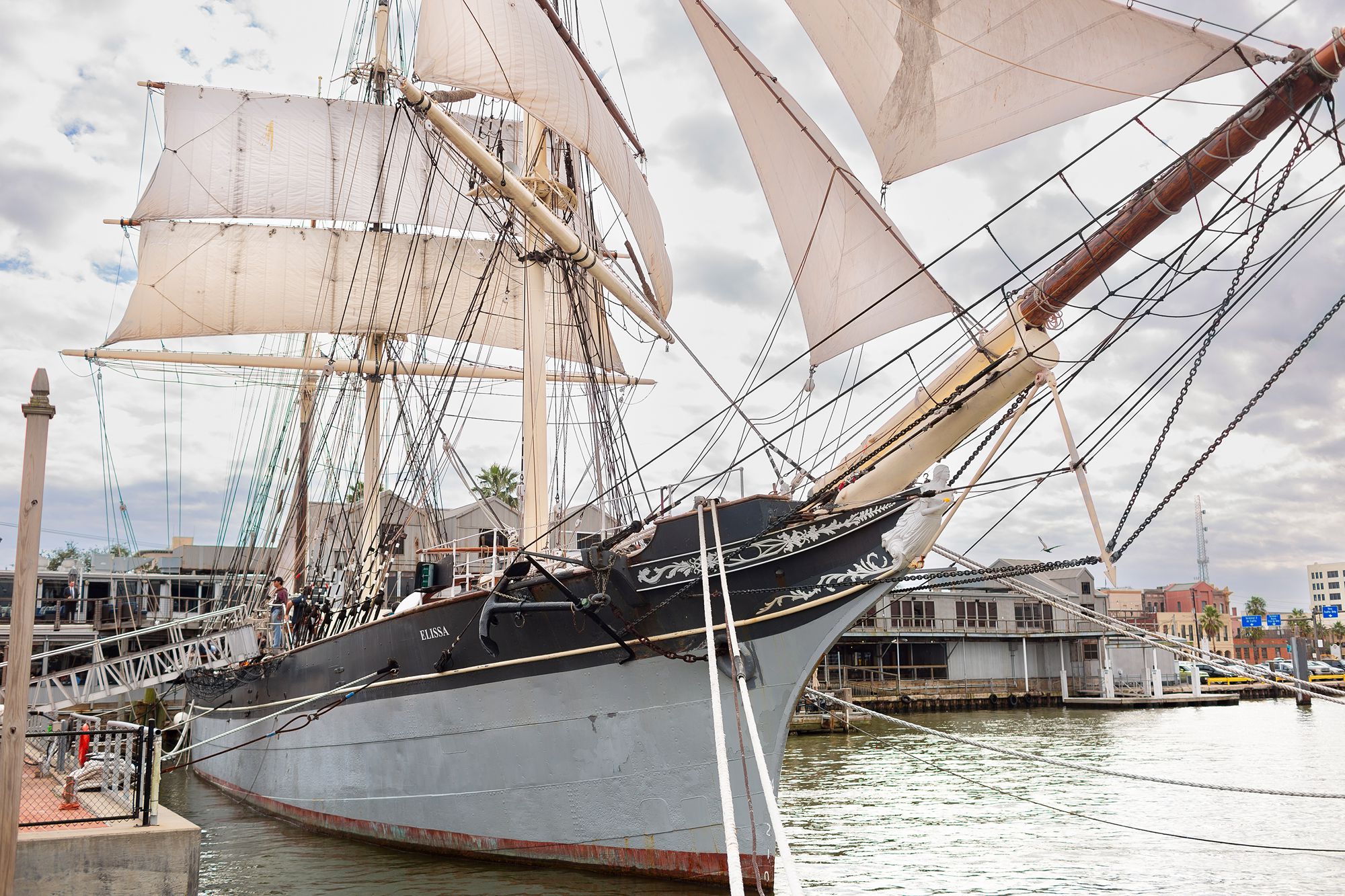 1877 Tall Ship Elissa in Galveston